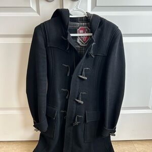 TNA classic wool coat black xs